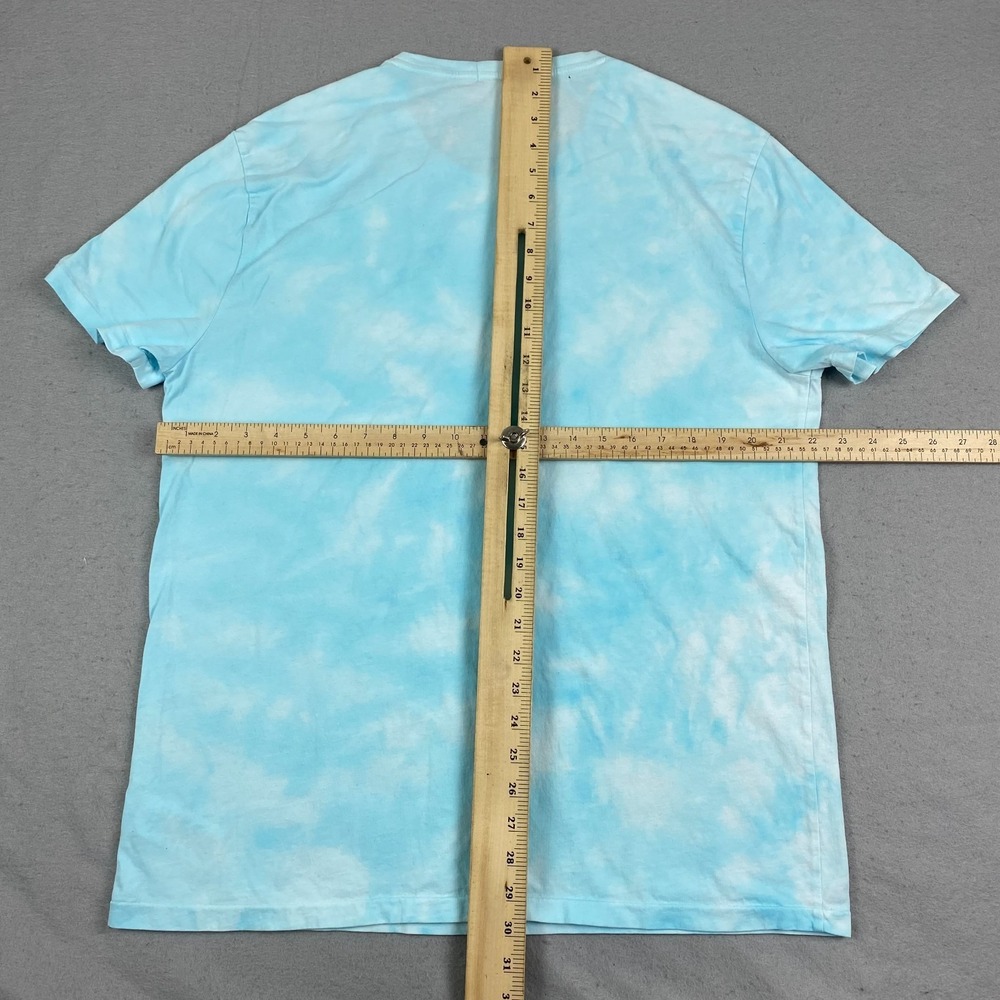 Ralph Lauren Polo Bear Fishing Shirt Men XL Blue Tie Dye fisherman Outdoor - Picture 12 of 15